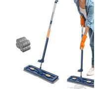 Tumotsit Microfibra | Mop Pulizia per Pavimenti - Mop Piatti Microfibra, tamponi per Mop Lavabili per la Pulizia Pavimenti Mattonelle Laminate Ugide o Secche