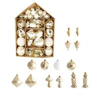 Tumotsit Ornamenti per Natale | Set decorazioni palline colorate infrangibili | Natale decorazione della casa, decorazione per feste, per fidanzamento, vacanze, anniversario