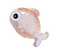 Tumotsit Pesce artificiale per acquario - Scultura di pesce in resina con effetto luminoso per acquari - Acquario falso per nuotare in accessori per lampade a bolla