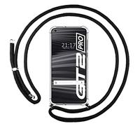 Tumundosmartphone Cover Ciondolo Trasparente per Realme Gt 2 Pro 5G - Nero