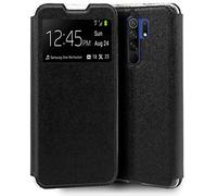 Tumundosmartphone Cover Libro Supporto con Finestra per Xiaomi Redmi 9 - Nera