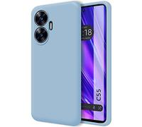 Tumundosmartphone Cover Silicone Liquido Ultra Morbida per Realme C55 Colore Azzurro