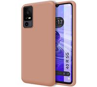 Tumundosmartphone Cover Silicone Liquido Ultra Morbida per Tcl 40 Se Colore Rosa