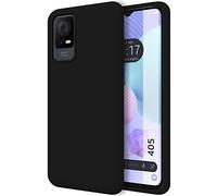 Tumundosmartphone Cover Silicone Liquido Ultra Morbida per Tcl 405 Colore Nera