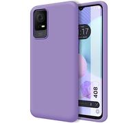 Tumundosmartphone Cover Silicone Liquido Ultra Morbida per Tcl 408 Colore Viola