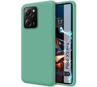 Tumundosmartphone Cover Silicone Liquido Ultra Morbida per Xiaomi Poco X5 Pro 5G Colore Verde