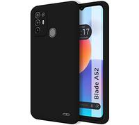 Tumundosmartphone Cover Silicone Liquido Ultra Morbida per ZTE Blade A52 Colore Nera
