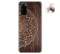 Tumundosmartphone Cover TPU Gel per Samsung Galaxy A41 Disegno Disegni - Legno 06