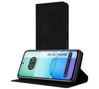 Tumundosmartphone Custodia a libro in ecopelle con porta carte di credito per Xiaomi Redmi 13 4G colore nero