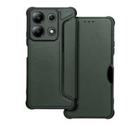Tumundosmartphone Custodia a libro magnetica antiurto per Xiaomi Redmi Note 13 4G colore verde