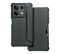 Tumundosmartphone Custodia a libro magnetica antiurto per Xiaomi Redmi Note 13 5G colore verde