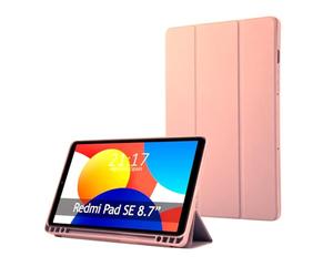 Tumundosmartphone Custodia a libro Smart per Xiaomi Redmi Pad SE 8.7 Colore Rosa