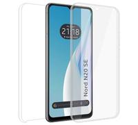 Tumundosmartphone Custodia doppia trasparente Pc + TPU Full Body 360 per Oneplus Nord N20 SE