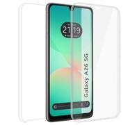 Tumundosmartphone Custodia doppia trasparente Pc + TPU Full Body 360 per Samsung Galaxy A26 5G