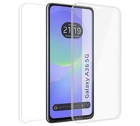 Tumundosmartphone Custodia doppia trasparente Pc + TPU Full Body 360 per Samsung Galaxy A36 5G
