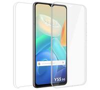 Tumundosmartphone Custodia doppia trasparente Pc + TPU Full Body 360 per Vivo Y55 5G