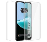 Tumundosmartphone Custodia doppia trasparente Pc + TPU Full Body 360 per Xiaomi Poco C85