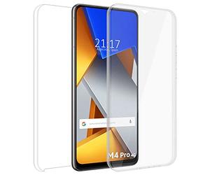 Tumundosmartphone Custodia doppia trasparente Pc + TPU Full Body 360 per Xiaomi Poco M4 Pro 4G