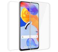 Tumundosmartphone Custodia doppia trasparente Pc + TPU Full Body 360 per Xiaomi Redmi Note 11 Pro / 11 Pro 5G