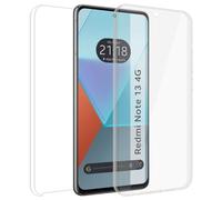 Tumundosmartphone Custodia doppia trasparente Pc + TPU Full Body 360 per Xiaomi Redmi Note 13 4G