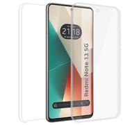 Tumundosmartphone Custodia doppia trasparente Pc + TPU Full Body 360 per Xiaomi Redmi Note 13 5G