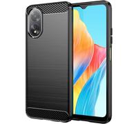 Tumundosmartphone Custodia Gel TPU Tipo Carbon Nero per OPPO A18