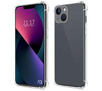 Tumundosmartphone Custodia in silicone antiurto trasparente complatibile con iPhone 13 (6.1)