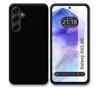 Tumundosmartphone Custodia in silicone gel TPU nera per Samsung Galaxy A55 5G