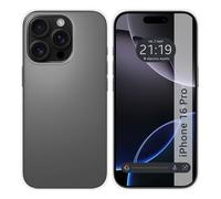 Tumundosmartphone Custodia in silicone gel TPU trasparente per iPhone 16 Pro (6.3)