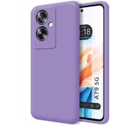 Tumundosmartphone Custodia in silicone liquido ultra morbido per OPPO A79 5G colore viola