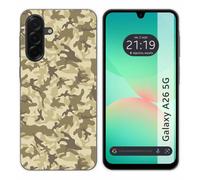 Tumundosmartphone Custodia in silicone per Samsung Galaxy A26 5G motivo sabbia mimetica disegni