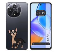 Tumundosmartphone Custodia in silicone per TCL 60 5G design cani 05 disegni