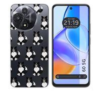 Tumundosmartphone Custodia in silicone per TCL 60 5G design cani 07 disegni