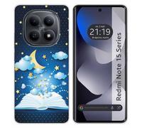 Tumundosmartphone Custodia in silicone per Xiaomi Redmi Note 15 5G Design Libro Racconti Disegni