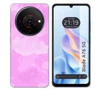 Tumundosmartphone Custodia in silicone per Zte Blade A76 5G design acquerello 04 disegni
