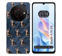 Tumundosmartphone Custodia in silicone per Zte Blade A76 5G design cani 11 disegni
