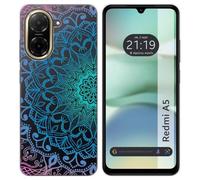 Tumundosmartphone Custodia in silicone trasparente per Xiaomi Redmi A5 design Mandala Disegni