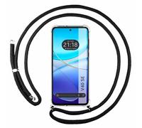 Tumundosmartphone Custodia sospesa trasparente per Vivo V40 SE 5G con cordone nero