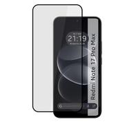 Tumundosmartphone Pellicola protettiva in vetro temperato completa 5D Full Glue nera per Xiaomi Redmi Note 17 Pro Max 5G, vetro