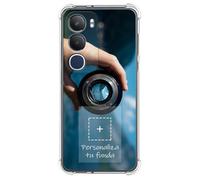 Tumundosmartphone Personalizza la tua custodia in silicone antiurto trasparente con la tua fotografia per Vivo Y19s Disegno personalizzato