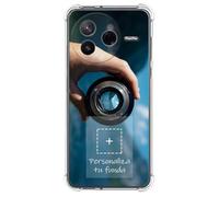 Tumundosmartphone Personalizza la tua custodia in silicone antiurto trasparente con la tua fotografia per Xiaomi Poco F7 Pro 5G Disegno personalizzato