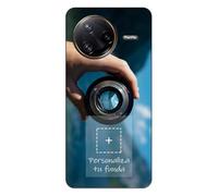 Tumundosmartphone Personalizza la tua custodia in silicone gel TPU nera con la tua foto per Xiaomi Poco F7 Ultra 5G Disegno Personalizzato