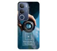 Tumundosmartphone Personalizza la tua custodia in silicone gel TPU trasparente con la tua foto per Vivo Y19s Disegno personalizzato