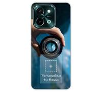 Tumundosmartphone Personalizza la tua custodia in silicone gel TPU trasparente con la tua foto per Vivo Y28 4G Disegno Personalizzato