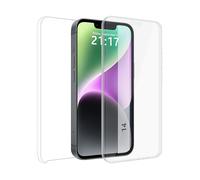 Custodia doppia trasparente Pc + TPU Full Body 360 compatibile con iPhone 14 (6.1)