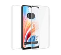 Tumundosmartphone Custodia doppia trasparente Pc + TPU Full Body 360 per OPPO A18