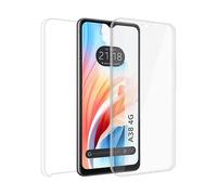 Tumundosmartphone Custodia doppia trasparente Pc + TPU Full Body 360 per OPPO A38 4G