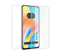 Tumundosmartphone Custodia doppia trasparente Pc + TPU Full Body 360 per OPPO A58 4G