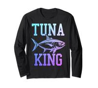 Tuna King Yellowfin Rosso Pesca Tonno Maglia a Manica