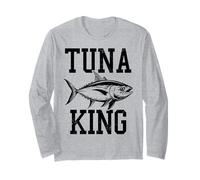 Tuna King Yellowfin Rosso Pesca Tonno Maglia a Manica